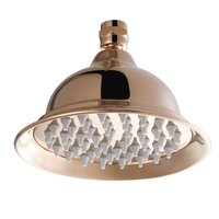 Pommeau de douche rond monté au plafond en laiton massif doré rose accessoire de robinet de salle de bain