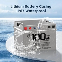 48V 160Ah Marine LiFePO4 Batterie IP67 Wasserdichte Lithium-Batterie für Boot Yacht Trolling-Motor Tiefzyklus-Akku