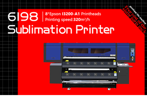 2023 Xinflying Siêu Chất Lượng Sản Phẩm 8 Pcs 3200 Đầu In Dệt Lớn Định Dạng Truyền Nhiệt Thăng Hoa Máy In - Product Image 6