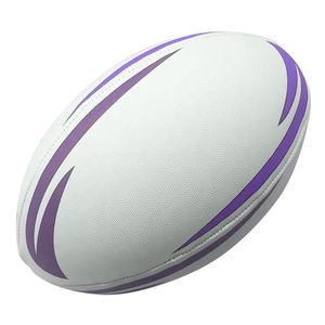 Balón de Fútbol Americano de PVC Blanco Liso Cosido a Máquina, Balón de Rugby, Tamaño 9 6 3 1 - Product Image 4