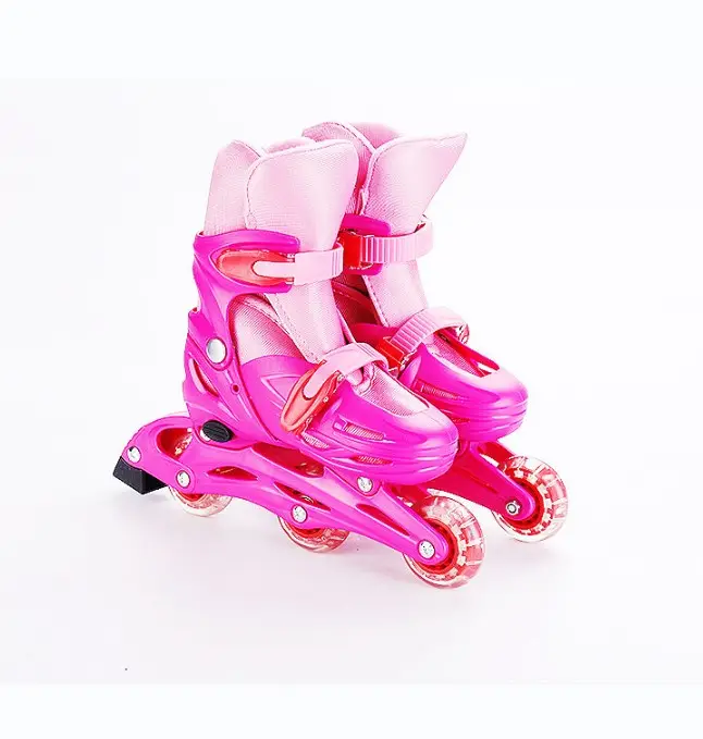 Skates inline com design ajustável, skates de rolo em pvc para homens e mulheres