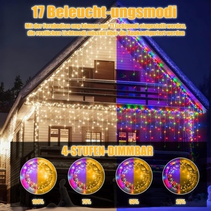 Guirlandes lumineuses LED en forme <span class=keywords><strong>de</strong></span> glaçons, application et télécommande, étanches IP44, 17 modes, minuterie pour salon, mariage, fête <span class=keywords><strong>de</strong></span> <span class=keywords><strong>Noël</strong></span>, Halloween - Product Image 4