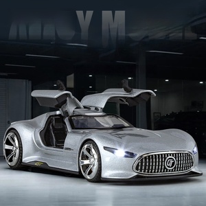 Modèle de voiture sport en alliage AMG 1:32, avec lumières et sons, à rétrofriction, jouet de collection pour garçons, cadeau, vente chaude - Product Image 1