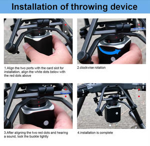 Système de <span class=keywords><strong>livraison</strong></span> aérienne de secours PT-4 pour drone <span class=keywords><strong>DJI</strong></span> M300 & M350 RTK, charge utile maximale de 25 kg, kit de largage, crochet de largage, lanceur à quatre étapes - Product Image 2