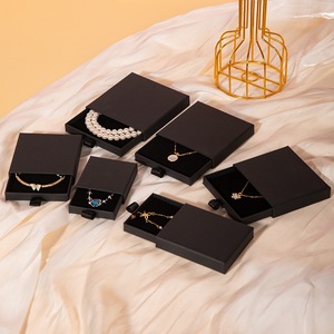 Tái chế Hộp Quà Tặng ngăn kéo cứng nhắc cao cấp với lớp lót xốp cho bao bì trang sức-Bán buôn sang trọng tùy chỉnh - Product Image 2