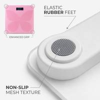 Báscula Digital de Baño Rosa Elegante al por Mayor, Diseño Antideslizante, Alta Precisión, Análisis de IMC, Báscula de Salud con Bluetooth