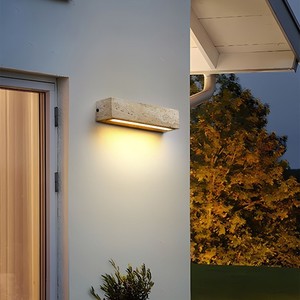 โคมไฟติดผนังหินหวงตง LED 220V สำหรับภายนอกและภายในอาคาร ให้แสงสว่างสร้างบรรยากาศ เหมาะสำหรับทางเข้า โถงทางเดิน และบันได - Product Image 1