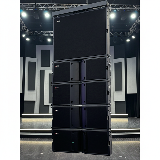 Seer SLA-8C Professional Two-Way Passive Line Array Speaker 120W RMS/500W Peak Output for Concerts Live Events 15 Birch Plywood