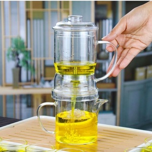 14Oz 400Ml Design classico teiera in vetro borosilicato uso a mano <span class=keywords><strong>tisana</strong></span> regalo <span class=keywords><strong>Set</strong></span> con fondo a pressione per caffè - Product Image 1