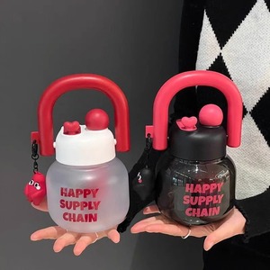 Happy Supply Chain Water Bottle 500ml Bpa Free Portable Travel Cup For Women With Straw - Product Image 3