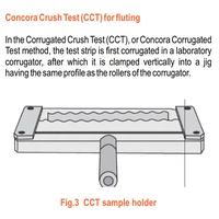 Pinza manual Darsen para ensayo de compresión de cartón corrugado, soporte para muestras para probador de compresión de cartón corrugado