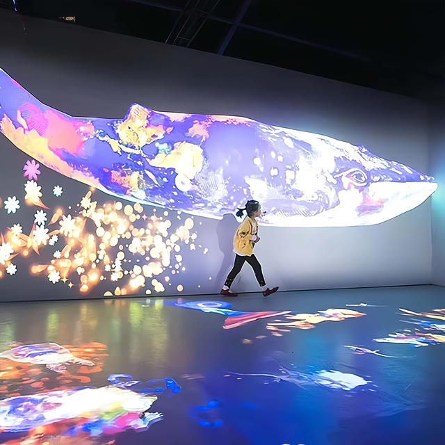 Interactive Projection 3D Wall Games Interactive Immersive  Projection Hall Interactive Wall Game for Shopping Mall