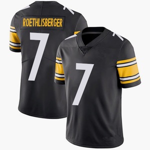 Broderie personnalisée en gros Pittsburgh Steeler s # 5 # Maillot de football 90 en maille poly unisexe pour adulte, vente en gros transfrontalière, possibilité d'ajouter une étiquette - Product Image 4