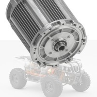 Motor Brushless IE5 96V 10KW untuk Drone PMSM dengan Resolver 10000 Watt hingga 25000 Watt 19HP Puncak 6000 RPM Puncak 140Nm Hairpin Winding