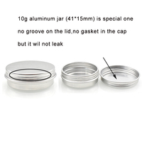 Aluminium box mit niedrigem MOQ 30g 50g 60g 100g 150g 200g 250g silbernes Aluminium glas mit Spiral deckel für Aroma therapie
