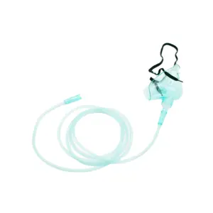 HIGH QUALITY Medical disposable PVC Oxygen Mask with HIGH FLOW and SKIN CARE