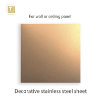 Comptoir en acier inoxydable BL129 PVD Gold Sandblasted 201 304 316L avec surface anti-traces de doigts