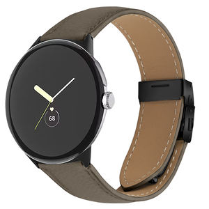 เพลิดเพลินกับสายนาฬิกาหนังลายก้อนกรวดแบบปรับได้พร้อมหัวเข็มขัดรูปเต่า สำหรับนาฬิกา Google Pixel - Product Image 3