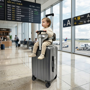 2025 Liberation Hands Valise <span class=keywords><strong>de</strong></span> cabine personnalisée ABS + PC avec roue universelle pour les parents et les enfants Valise - Product Image 1