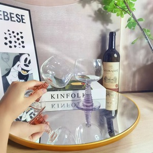 Copa de cristal tintado estilo retro francés popular al por mayor para <span class=keywords><strong>vino</strong></span> <span class=keywords><strong>dulce</strong></span> y <span class=keywords><strong>vino</strong></span> espumoso - Product Image 3
