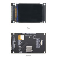 Modul tampilan layar sentuh kapasitif TFT LCD port serial SPI 2,8 inci 240*320 versi IPS kompatibel dengan Arduino/ESP32/STM32