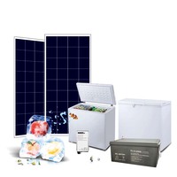 Réfrigérateur horizontal commercial 12V DC 182L à ouverture par le haut, porte simple, congélateur solaire à coffre profond