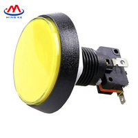 Botón Redondo Plano Iluminado de 60mm con Auto-reinicio, Botón para Máquinas de Juego Interactivas entre Padres e Hijos