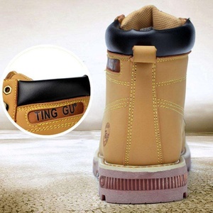 Venta Directa de Fábrica, Botas de Trabajo de Seguridad Antipinchazos Personalizables al por Mayor, Nuevas Botas de Moda para Hombre con Punta de Acero, Ligeras y de Cuero - Product Image 5