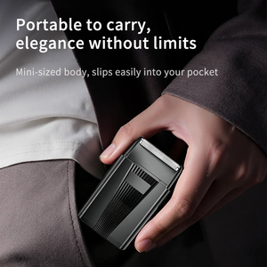 Tondeuse à <span class=keywords><strong>barbe</strong></span> portable rechargeable noire avec sac – Kit complet de coiffure pour homme - Product Image 6