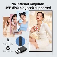 Pantalla LCD para Interiores MZY de 43-98 Pulgadas, 4K UHD, Montada en Pared, Cartel Digital Android, Señalización Gráfica/Animación, CMS Basado en la Nube