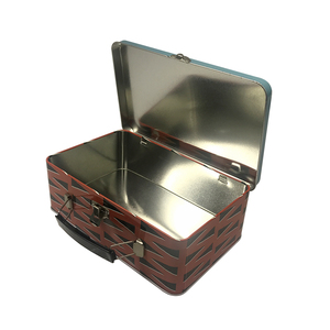Nguồn gactory biểu tượng tùy chỉnh trẻ em Đồ chơi tin Hộp Quà Tặng thiếc tiffin Bento Hộp Ăn Trưa hình chữ nhật lưu trữ di động hộp thiếc với xử lý - Product Image 4