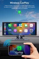 Monitor Universal Inteligente para Auto, Pantalla Inalámbrica CarPlay Portátil de 10.26 Pulgadas con Android Auto IPS