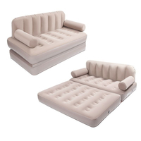 Canapé-lit pliable gonflable pour l'extérieur Matelas pneumatique automatique Imperméable Double chaise de camping Support stable Utilisation pour 2 à 4 personnes