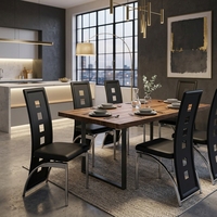 Chaise de salle à manger moderne avec dossier rembourré, chaise d'appoint à structure métallique, idéale pour banquets, restaurants et salles à manger domestiques