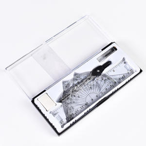 Juego de Compases para Escuela y Oficina, Herramientas de Dibujo Geométrico de Metal/Plástico con Logotipo Personalizado - Product Image 1