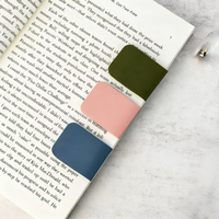 Marque-pages magnétiques en cuir PU avec design de couleur personnalisé, impression typographique écologique - Mini étiquettes de livre, cadeaux promotionnels