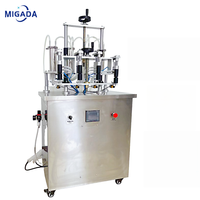 Pompe péristaltique semi-automatique à quatre buses de pulvérisation, machine de remplissage sous vide pour parfums et cosmétiques