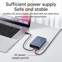 Acasis 2,5 "Tipo C Dual Bay RAID Enclosure Storage Array Case HDD Case Hard Drive Enclosure SSD Case Disk Array Enclosure