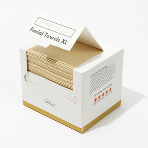 OEM Dùng Một Lần Mặt Khăn Lau Towelette Sợi Tre Hữu Cơ Bông Mặt Khăn 50ct Storaged Hộp Trang Điểm Remover Khô Khăn Lau - Product Image 2