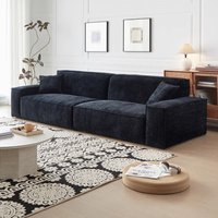 Ensemble de canapés de salon de luxe haut de gamme, style moderne et minimaliste, pour villa de luxe, grand salon, canapé en chenille éponge