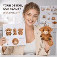 Highland Cow Meadow Pals Blind Box, Jouet en peluche personnalisé, Porte-clés animal en peluche, Blind Box, Vente en gros, OEM ODM, Approvisionnement direct usine