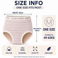 Braguitas de uso diario para mujer, de tiro medio, con estampado de letras, 7A, antibacterianas, suaves, transpirables, de cobertura total, elásticas, de fábrica ODM
