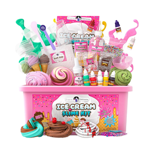 Kit de limo de helado DIY, limos de plastilina divertidos para niñas de <span class=keywords><strong>8</strong></span> a 13 <span class=keywords><strong>años</strong></span>, perfecto regalo de cumpleaños de Pascua, limos de nubes de mantequilla - Product Image 1