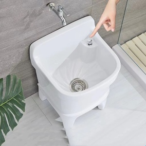 Fregona de drenaje de agua automática <span class=keywords><strong>para</strong></span> el hogar, fregaderos de baño, diseño de balcón cuadrado <span class=keywords><strong>para</strong></span> un drenaje conveniente <span class=keywords><strong>para</strong></span> uso en la mesa del inodoro - Product Image 4