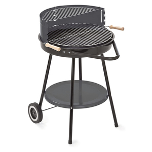 Round Charcoal Portable <b>BBQ</b> Grill Picnic Gathering Barbecue <b>Griller</b> Adjustable Cooking Height - Product Image 6