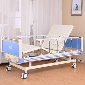 Cama de Hospital Fu Sen FS-A06 Manual con Manivela Simple o Doble, Ajustable en Respaldo y Elevación de Piernas, para Cuidado de Pacientes - Product Image 2