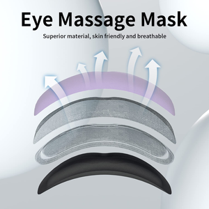 스마트 온열 눈 마사지기 수면 마스크, 눈 이완을 위한 적응형 이마 마사지, 혈액순환 개선, 건조함 및 다크서클 감소 - Product Image 3
