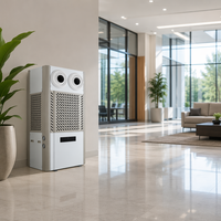 Aire Acondicionado Industrial de Largo Alcance y Ahorro de Energía Jet de 10HP, de Pie, con 40% Menos Consumo, Enfriamiento Dual Agua-Aire para Fábricas