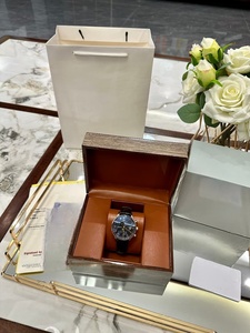 Two Tone Rose Gold Silver <b>Case</b> Navy Blue Dial Arabic Numeral Marker Multi Function Chronograph Automatic <b>Watch</b> iwcing - Product Image 2