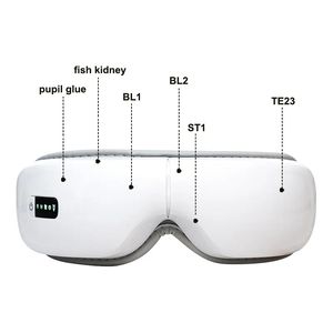 Masajeador ocular inteligente con Bluetooth: pantalla de alta definición, punto de presión neumática, terapia térmica inalámbrica - Product Image 6